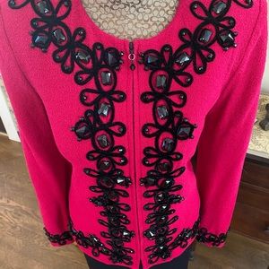 St. John Couture jacket red. Size 6